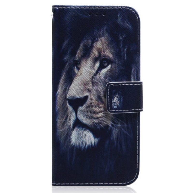 Κάλυμμα OnePlus Nord 2T 5G με κορδονι Lanyard Night Lion